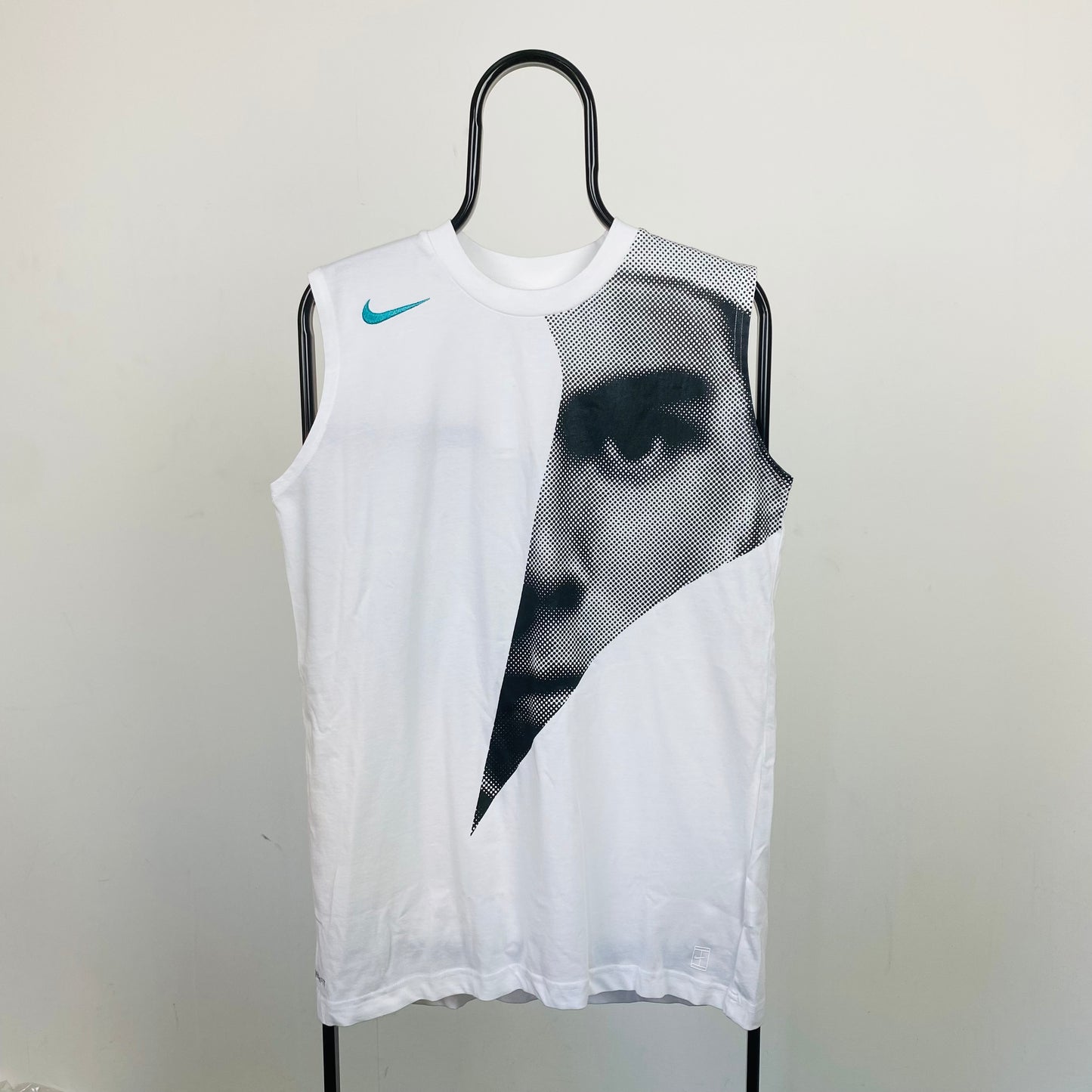 00s Nike Rafael Nadal Vest T-Shirt White Medium
