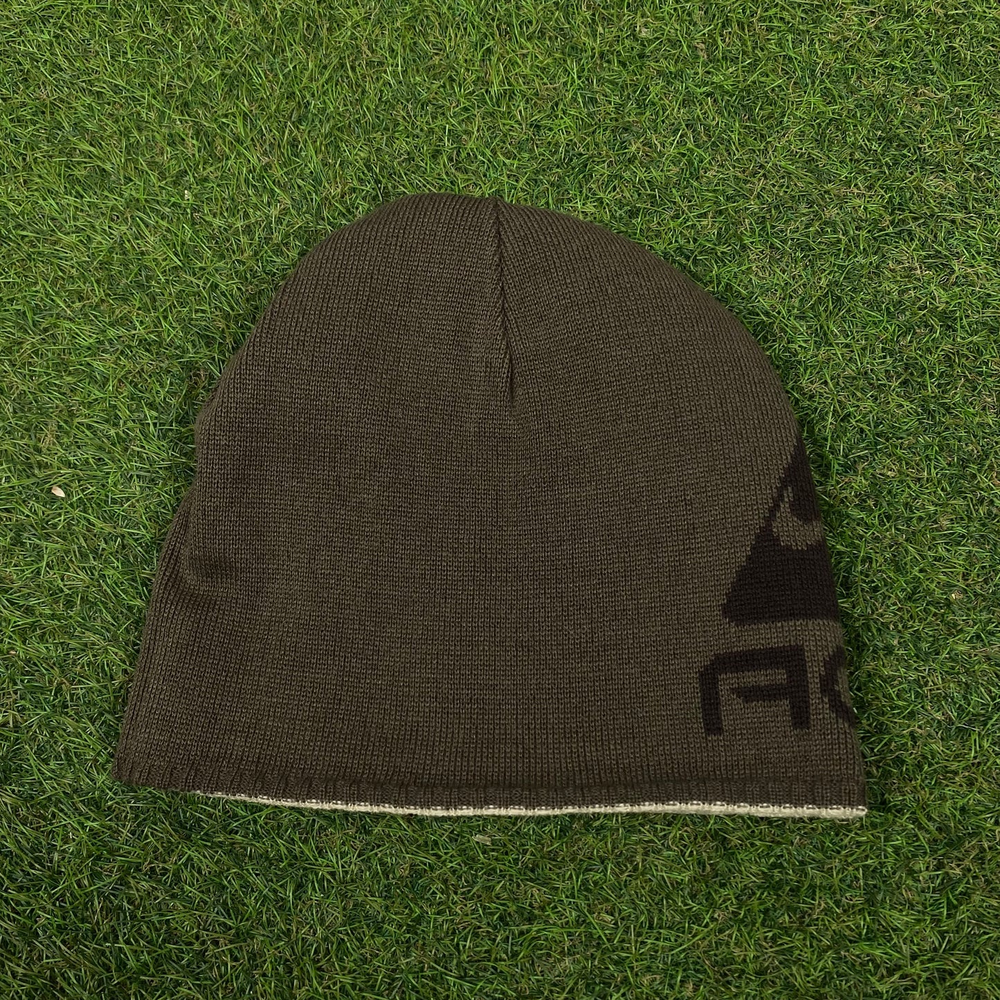 Vintage Nike ACG Reversible Beanie Hat Brown