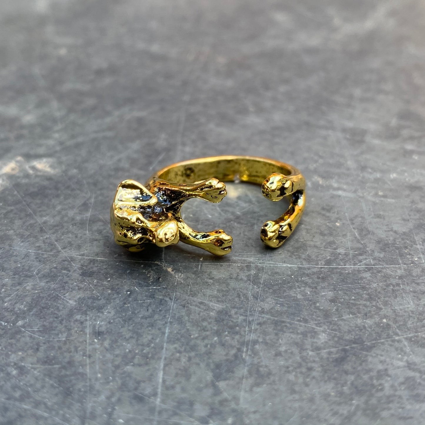 Adjustable Dog Ring Gold
