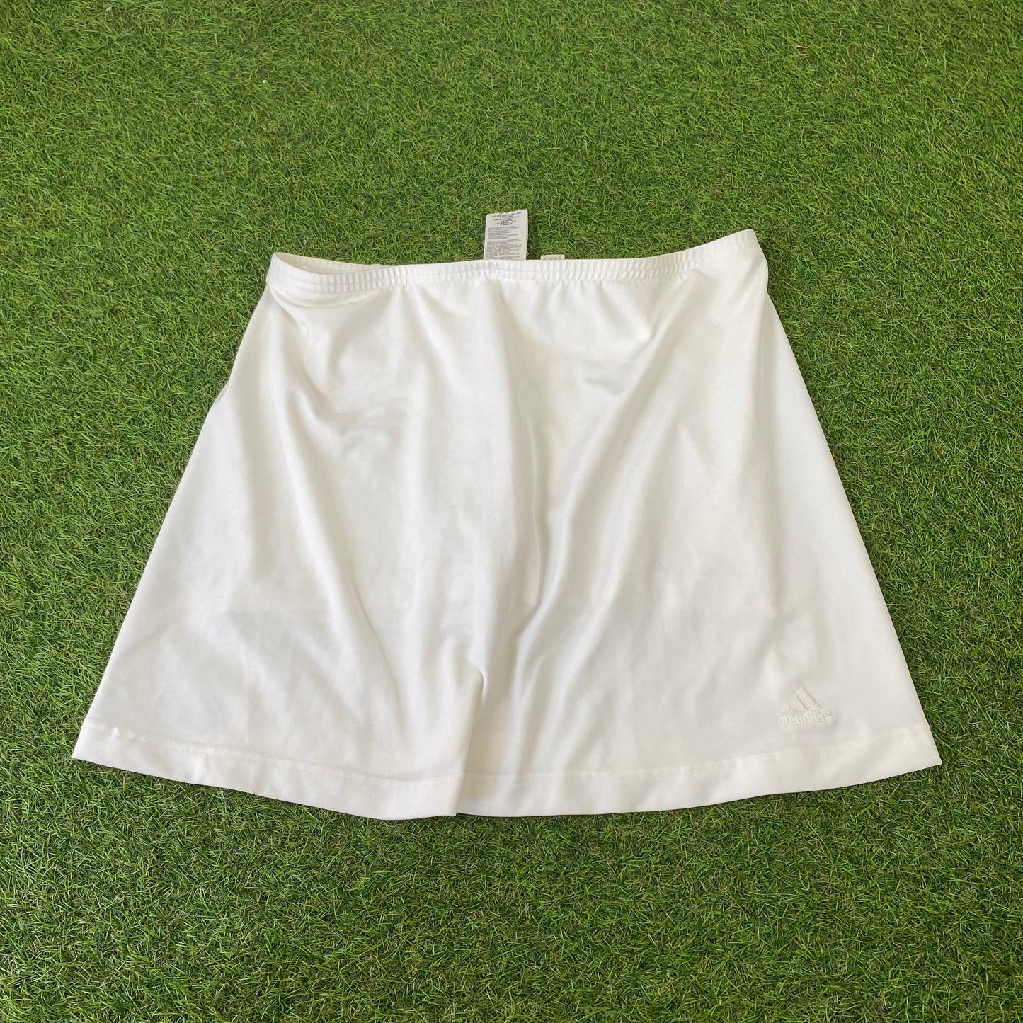 90s Adidas Tennis Skirt Skort White Medium UK8/10