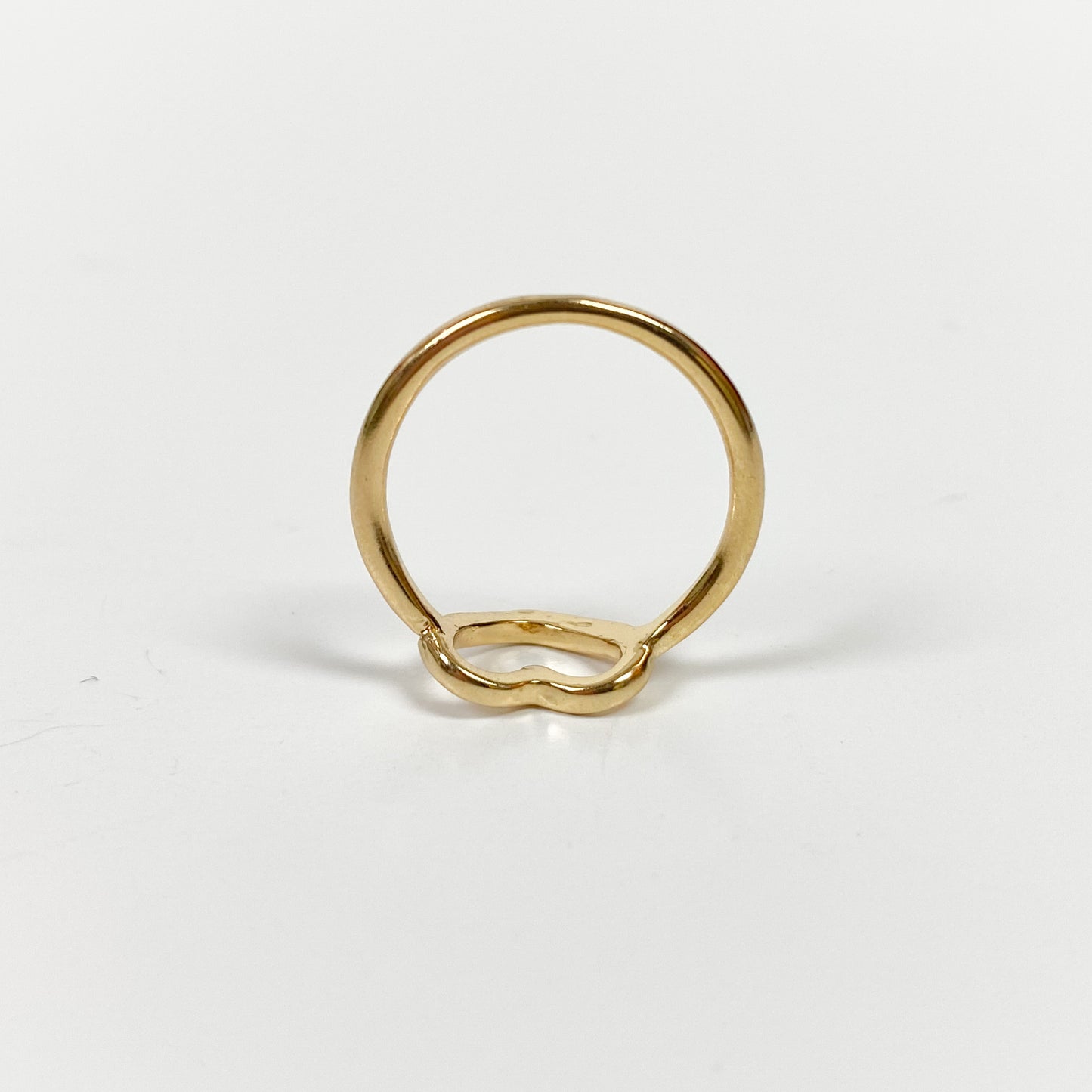 Vintage Heart Signet Ring Gold