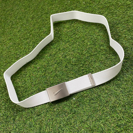 Vintage Nike Adjustable Buckle Belt White Pink 2 Pack