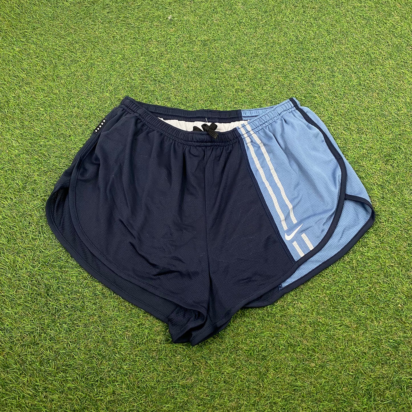 90s Nike Nylon Sprinter Shorts Blue Large