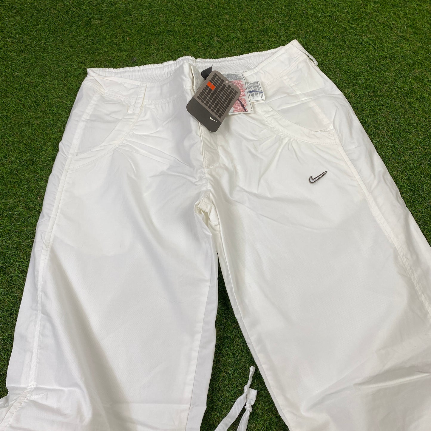 00s Nike Parachute Joggers White Small