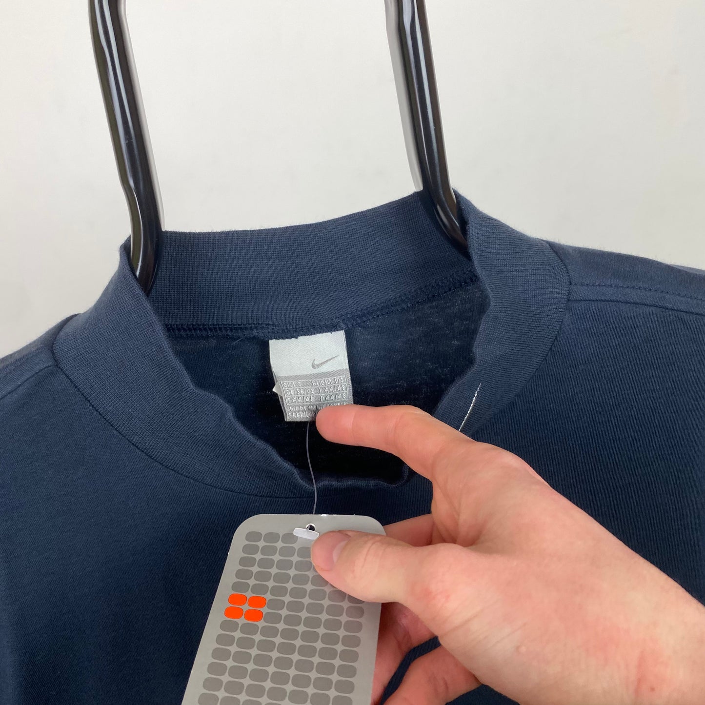 00s Nike Mock Neck Sweatshirt Blue Small