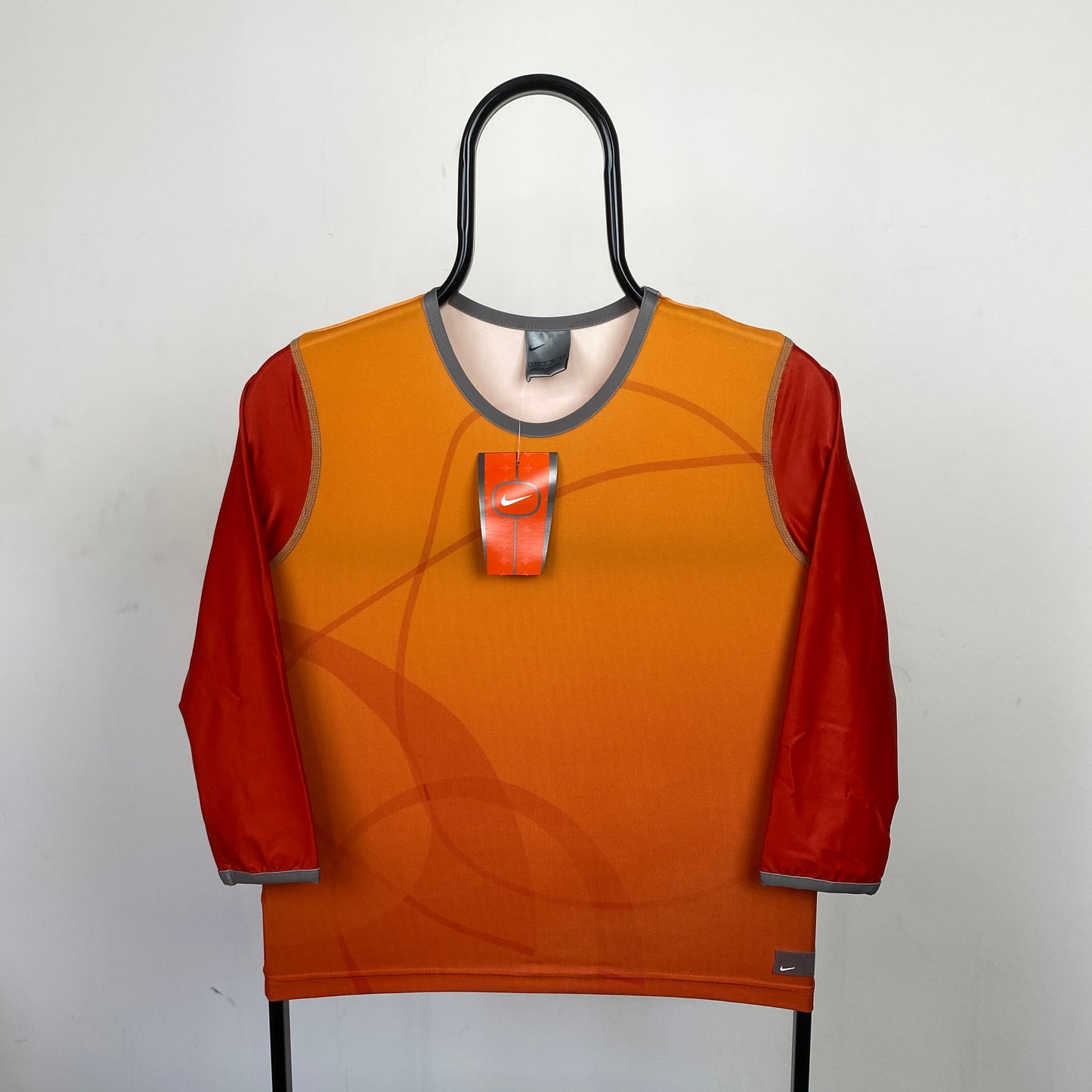 00s Nike Womens Gym T-Shirt Orange XS