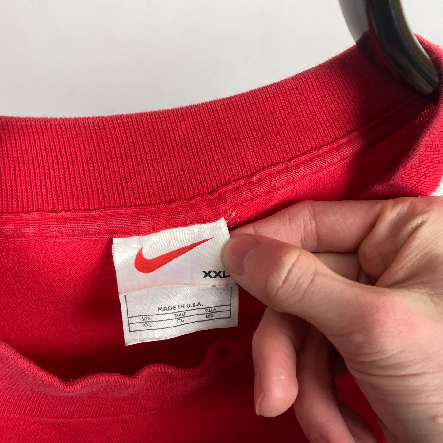 90s Nike Mock Neck Sweatshirt Red XXL