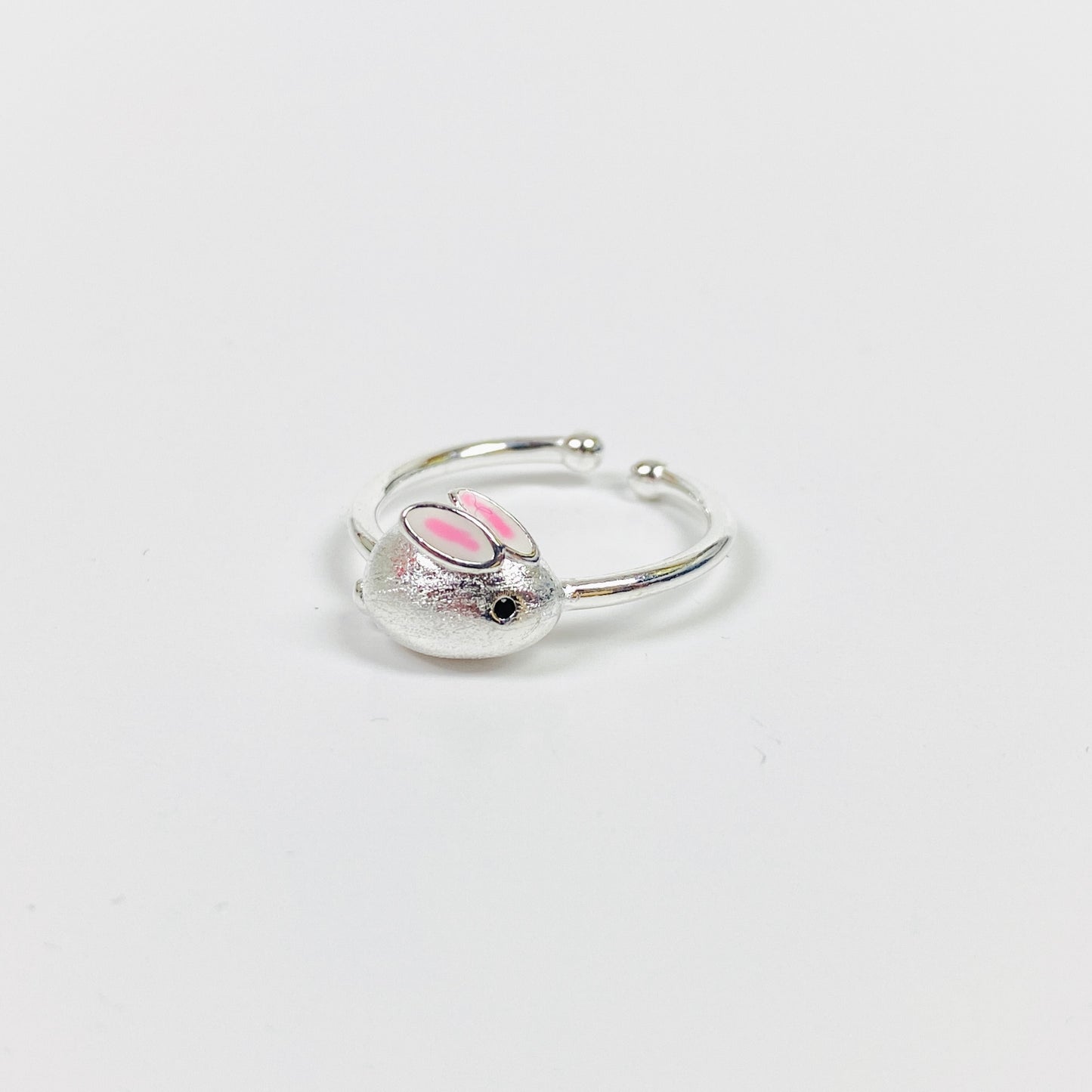 Vintage Retro Adjustable Mouse Ring Silver
