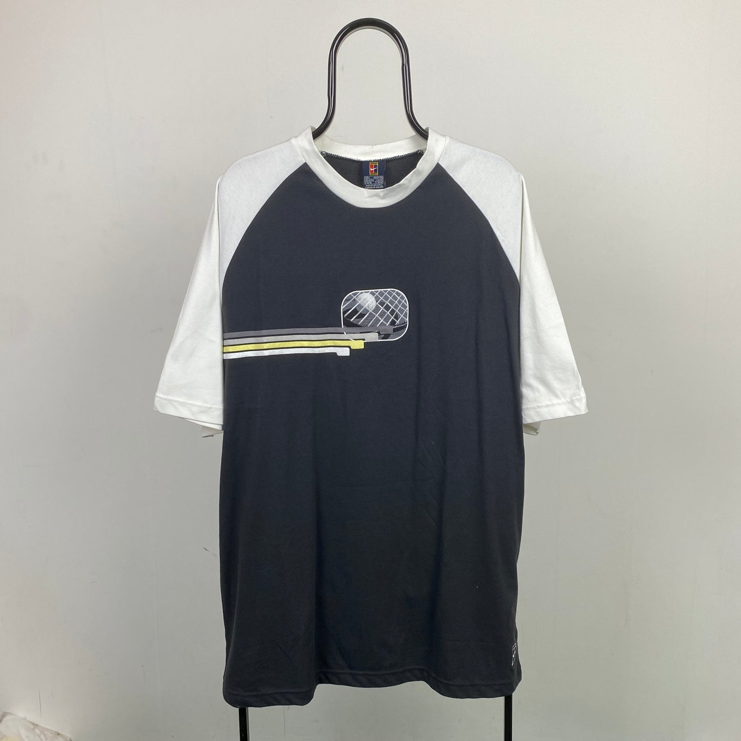 00s Nike Court T-Shirt Black Large