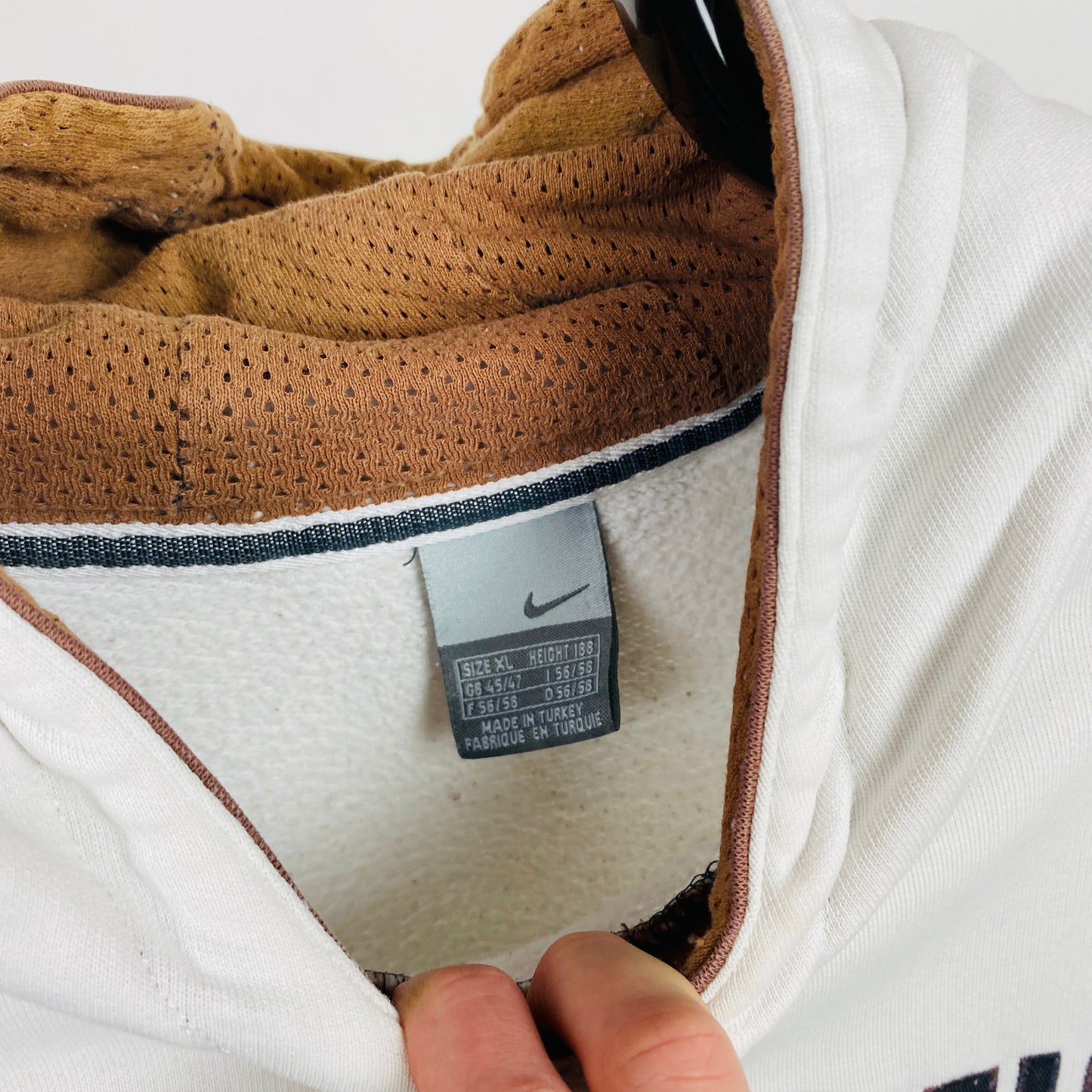 00s Nike Athletic Hoodie White XL