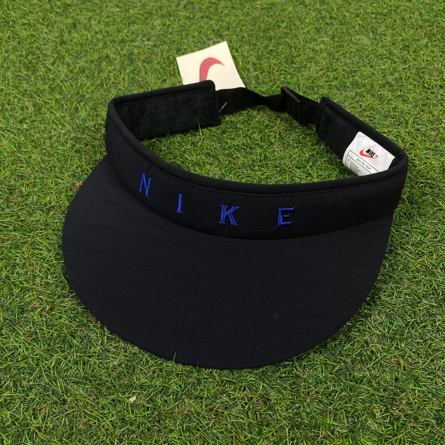 90s Nike Visor Sun Hat Black