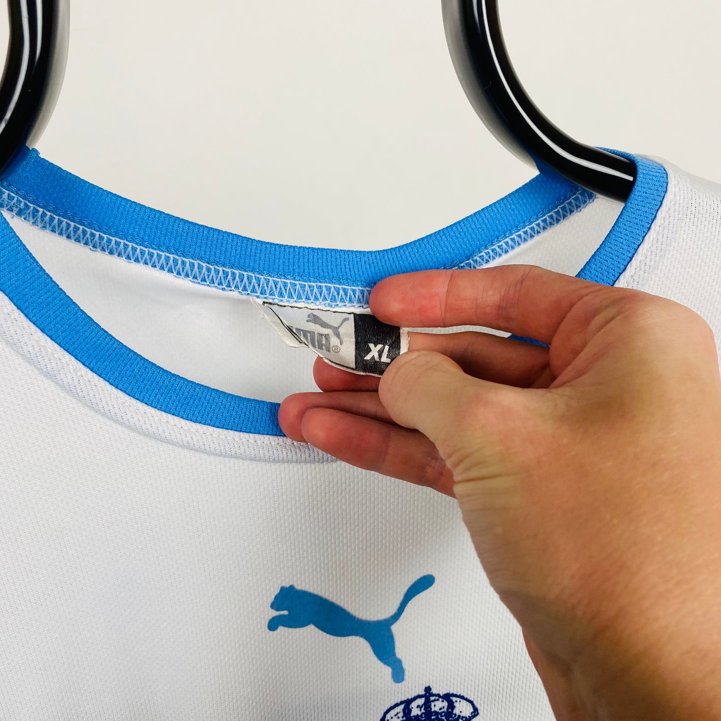 Retro Puma Pampliega Football Shirt T-Shirt Blue XL