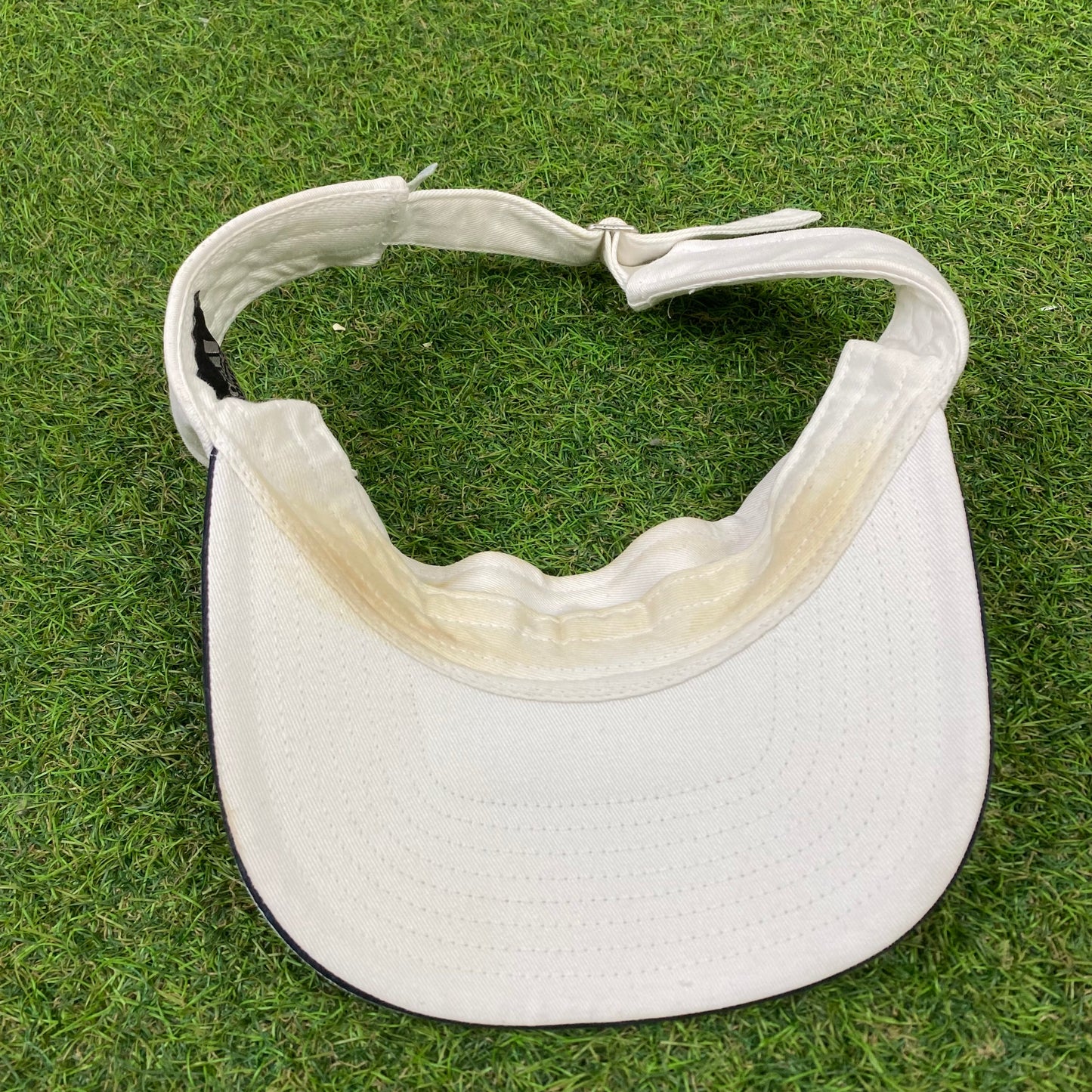 90s Adidas Visor Sun Hat White