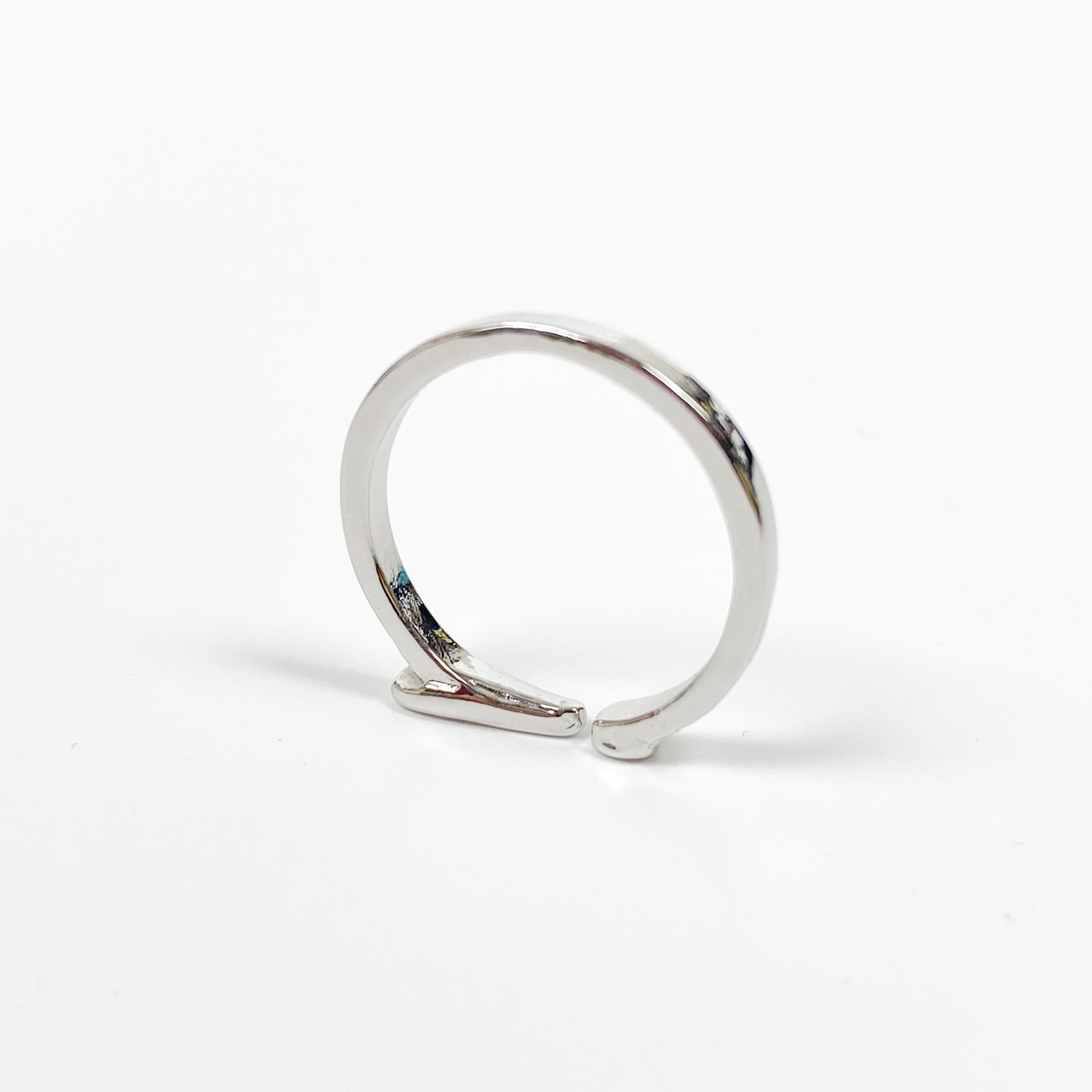 Vintage Adjustable Exclamation Mark Ring Silver