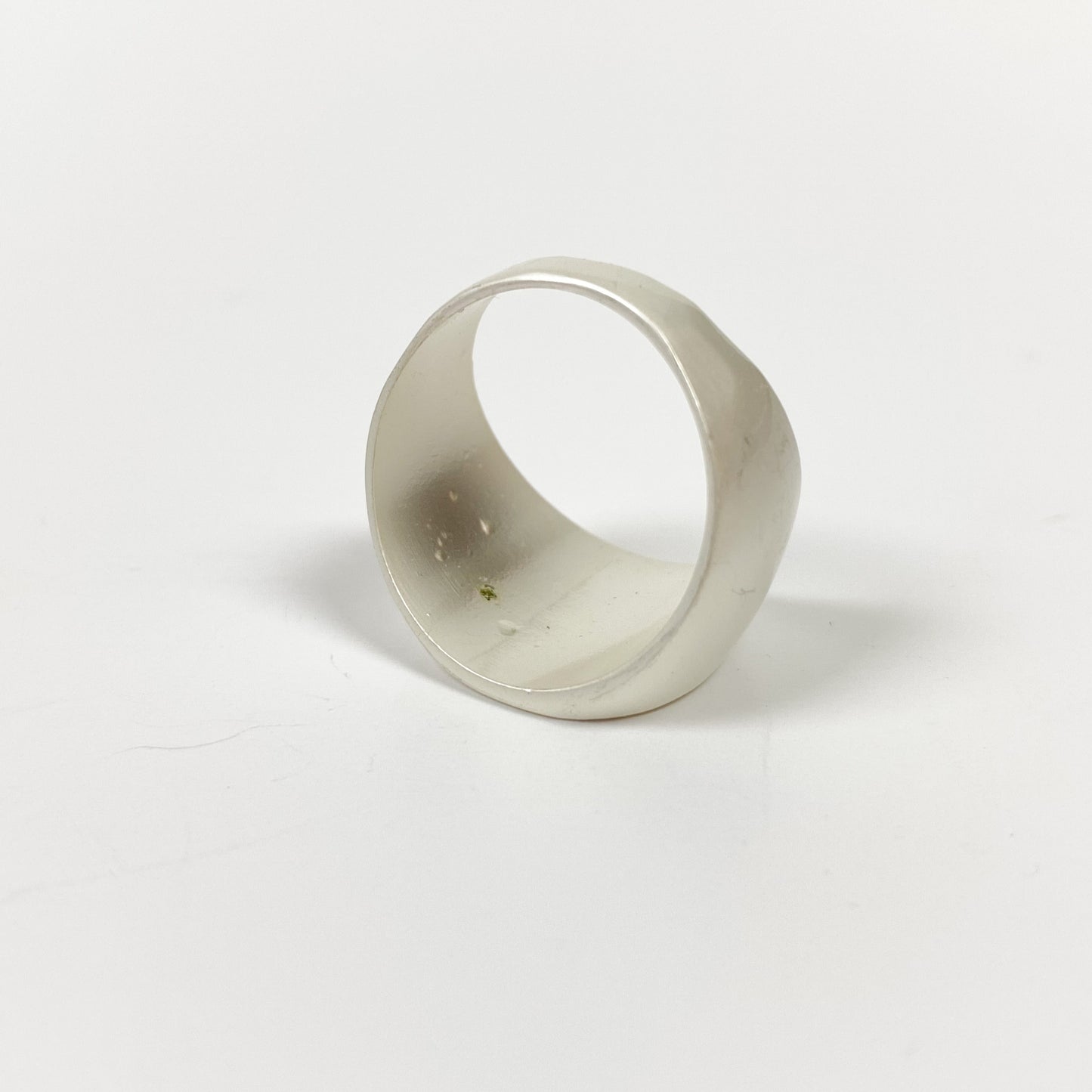Vintage Heart Signet Ring Silver