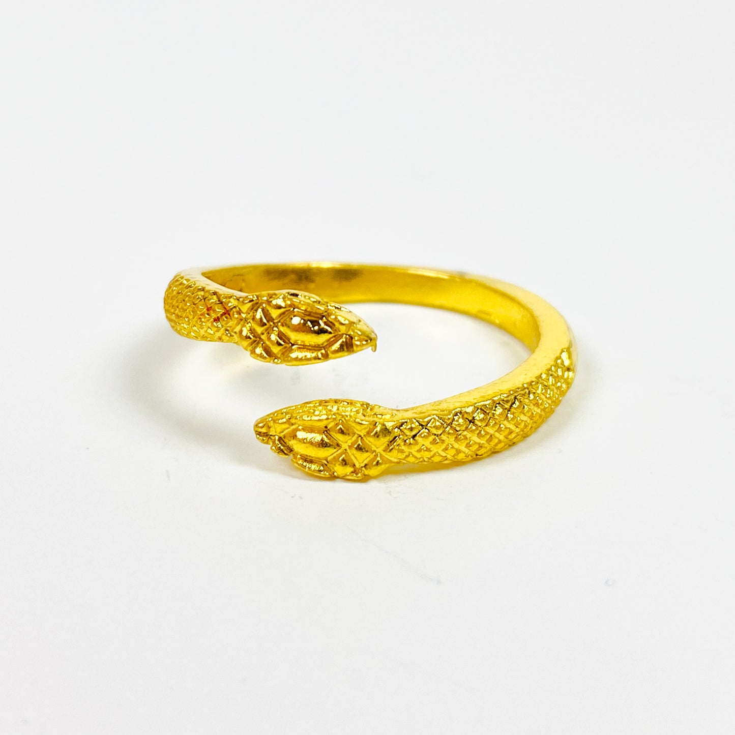 Retro Vintage Adjustable Snake Ring Gold