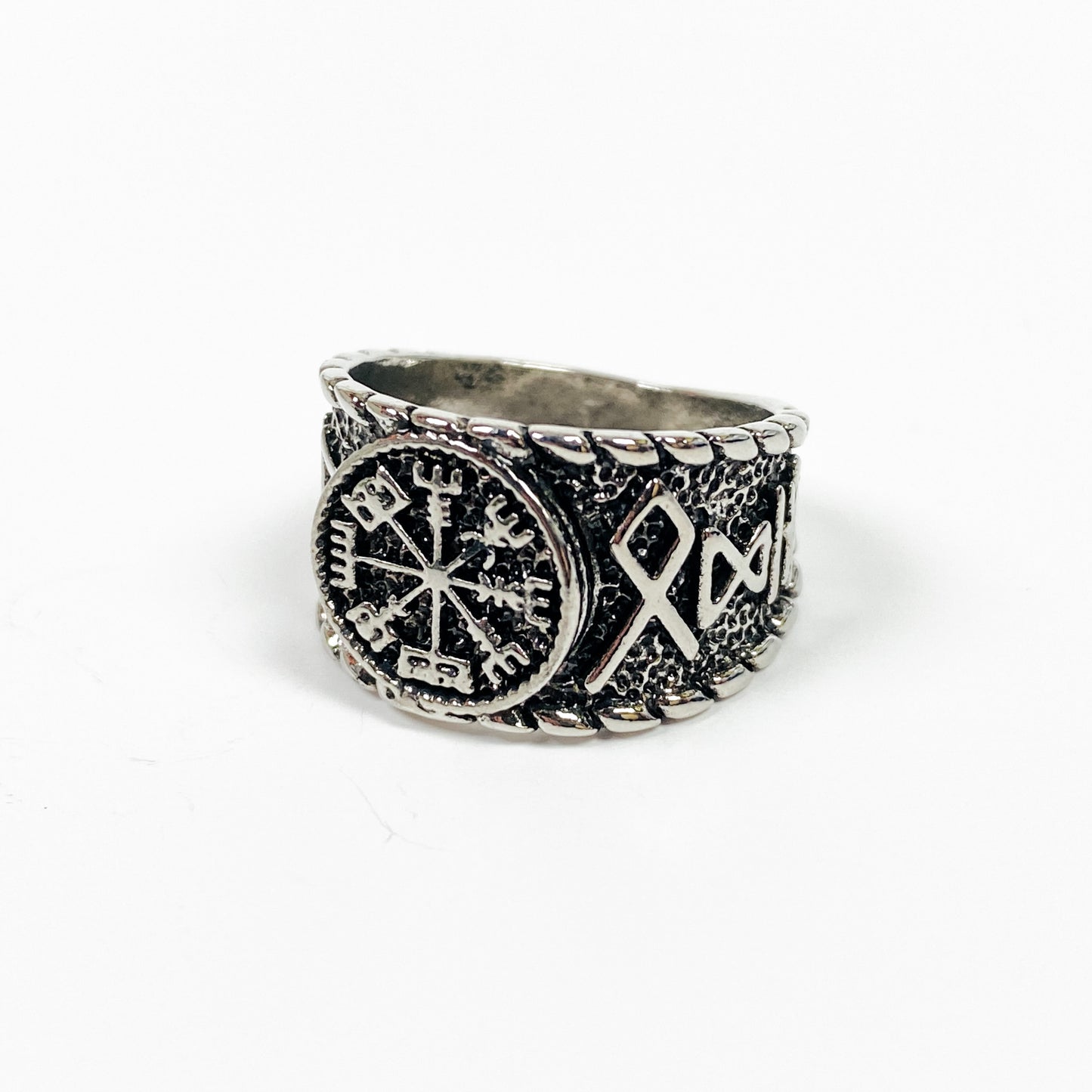 Retro Vintage Rune Ring Silver