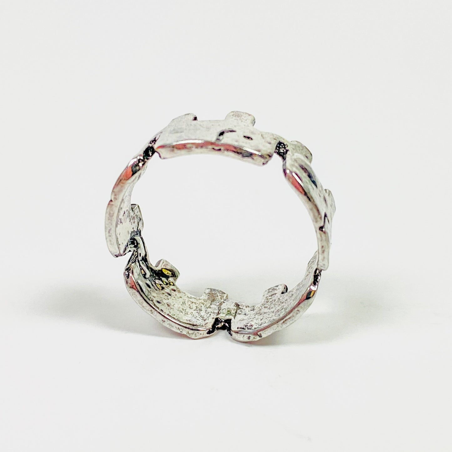 Retro Vintage Elephant Ring Silver
