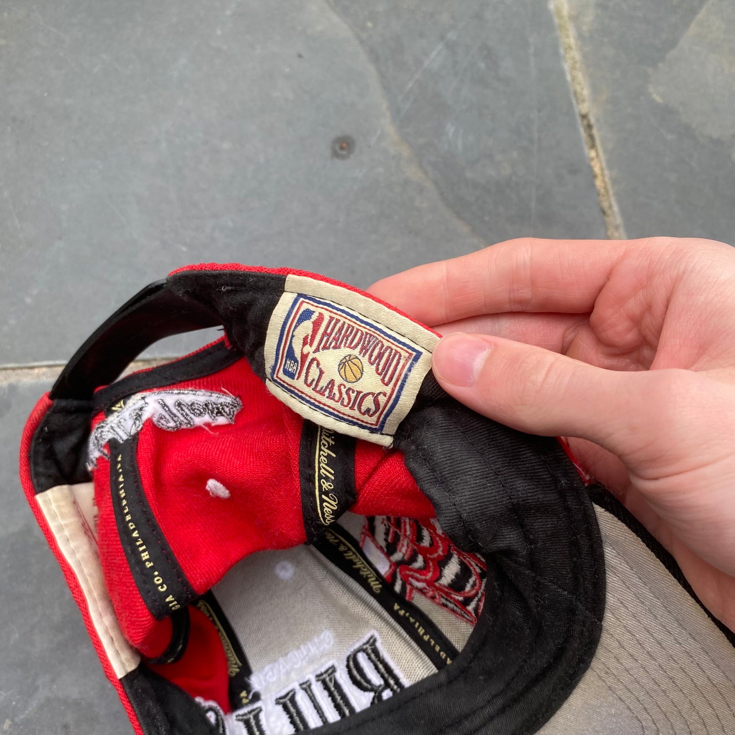 Retro Chicago Bulls Snapback Hat Cap Black