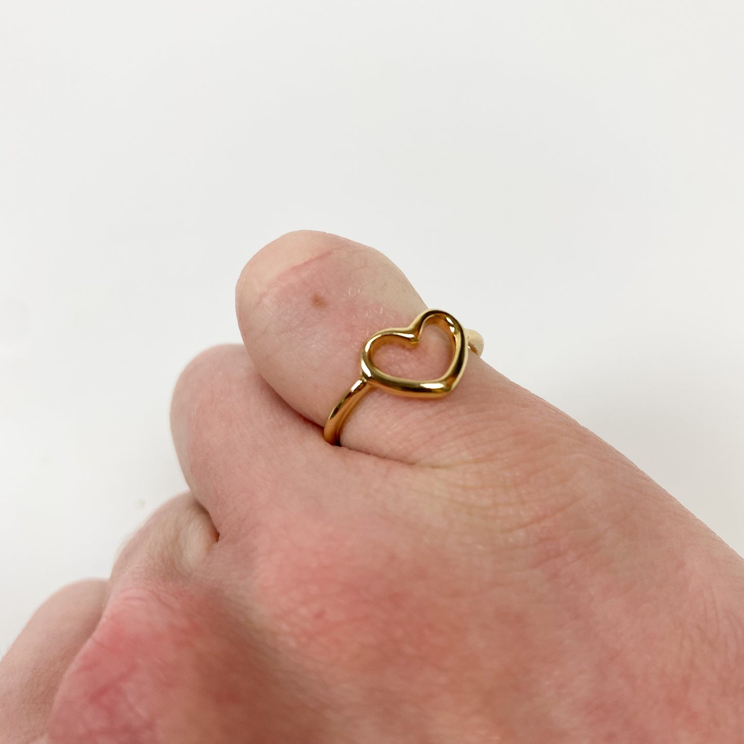 Vintage Heart Signet Ring Gold