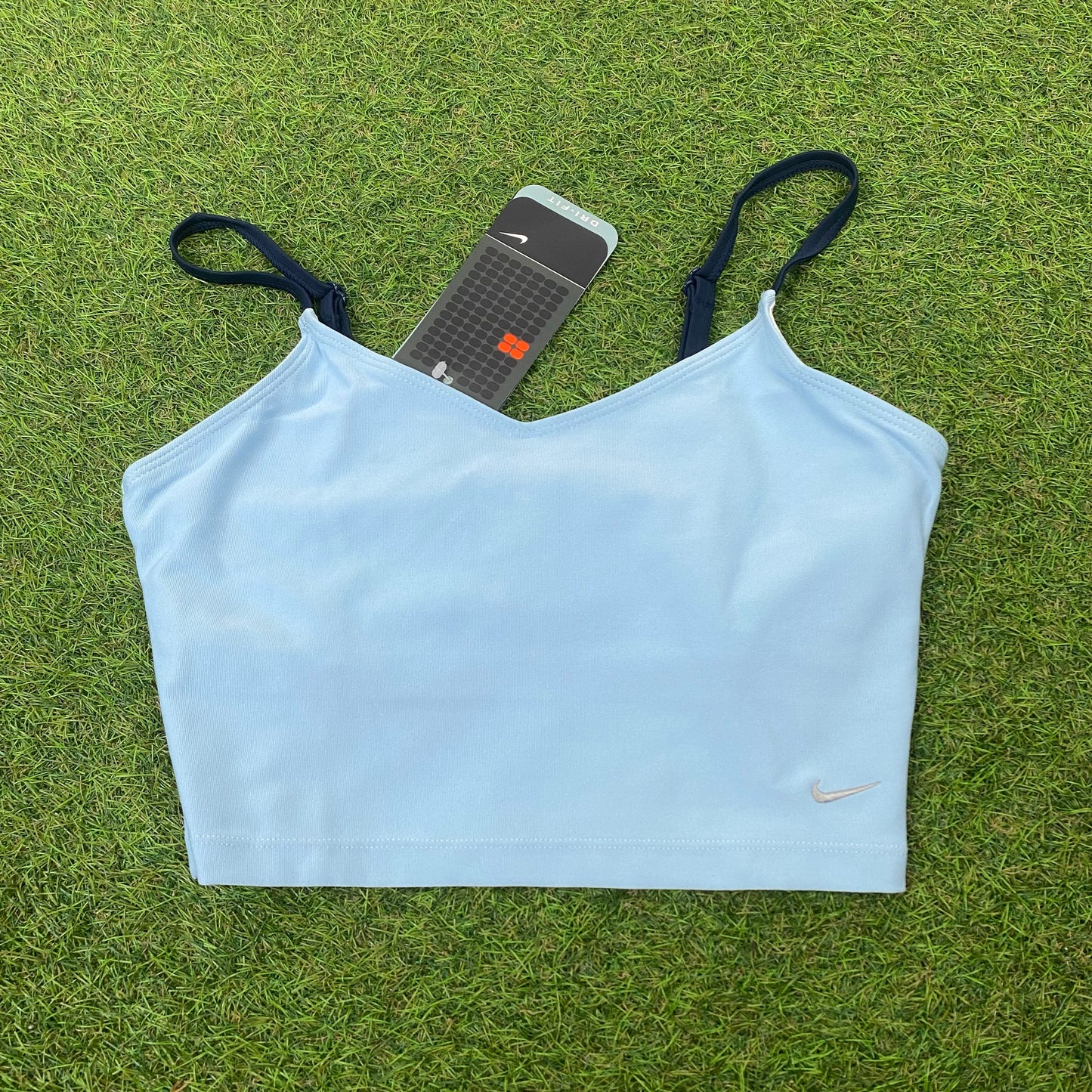 Nike Corset Crop Top Baby Blue Large