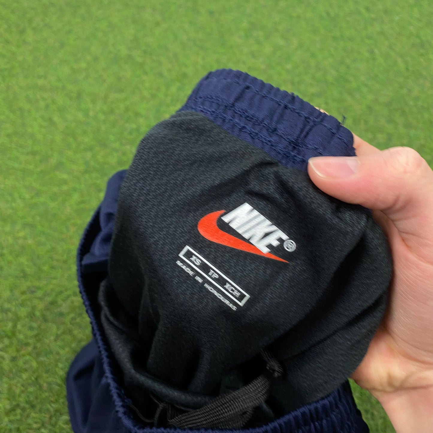 90s Nike Nylon Running Shorts Blue XS