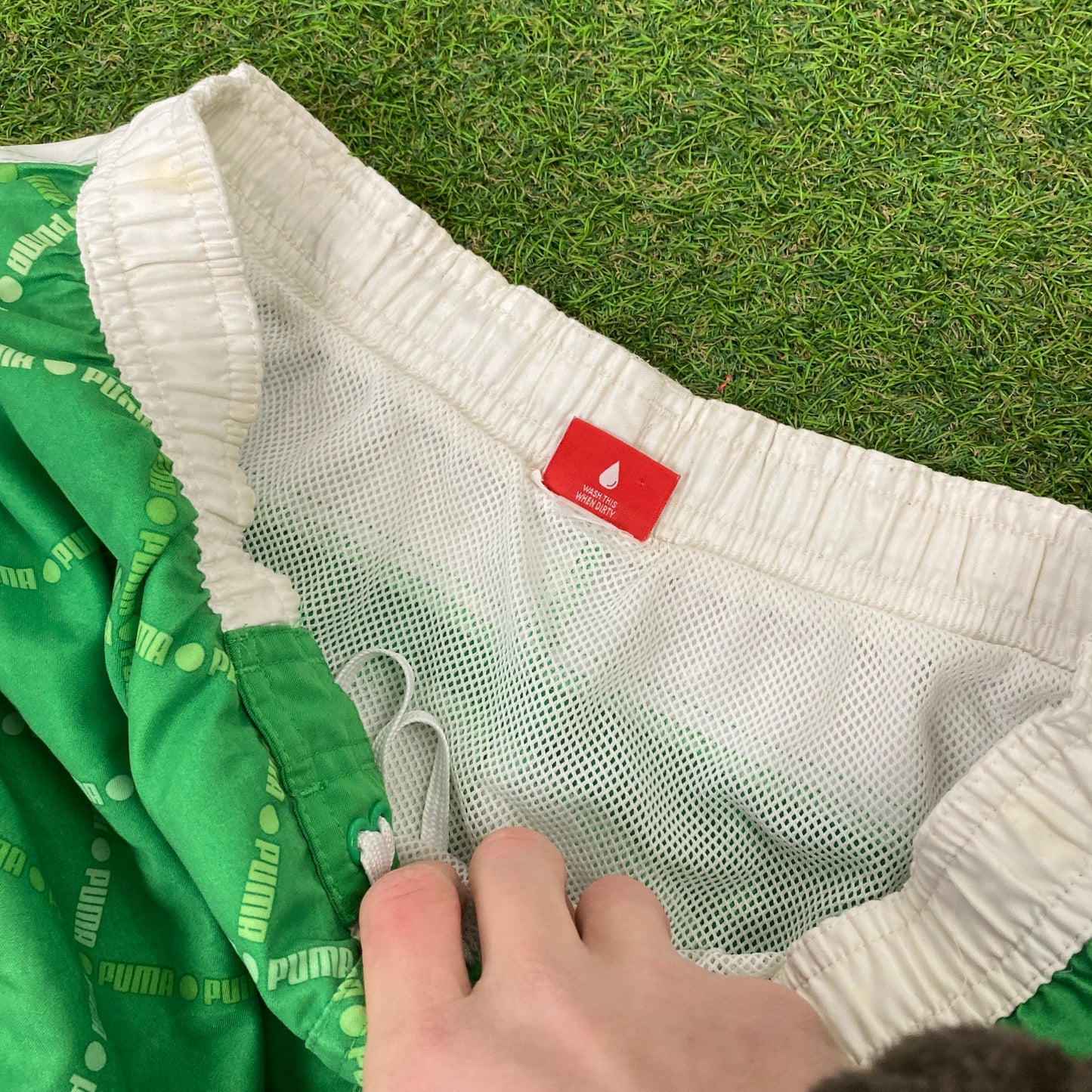 Retro Puma Shorts Green Small