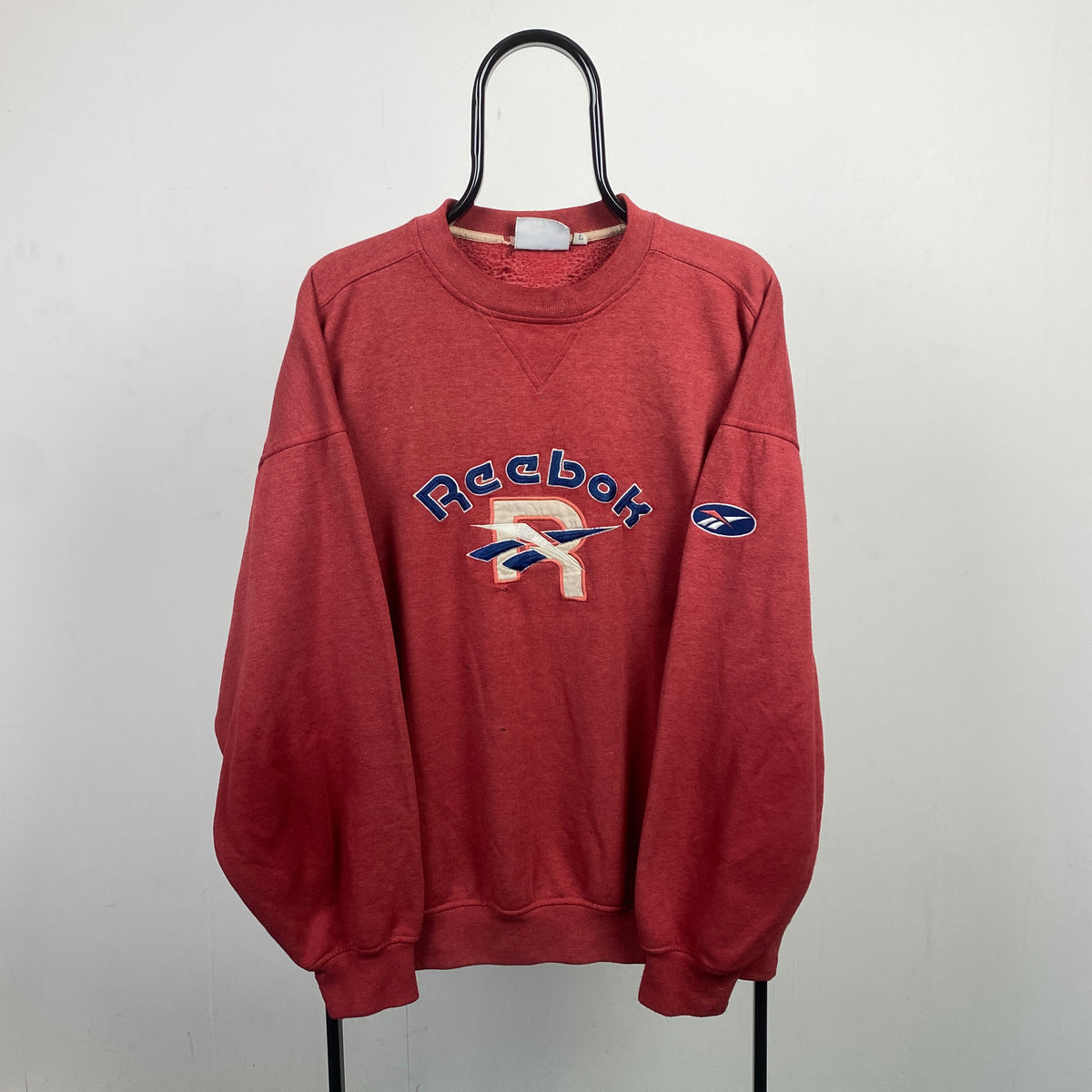 Red 2025 reebok sweatshirt