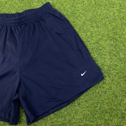 90s Nike Nylon Running Shorts Blue XS