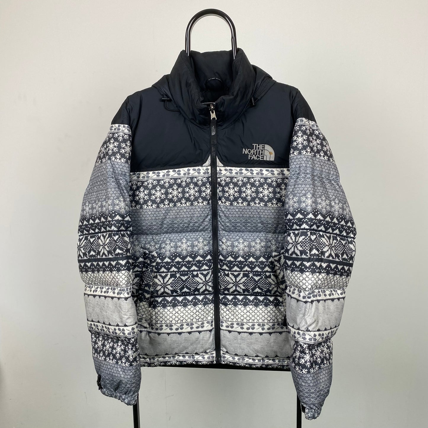 90s The North Face Puffer Jacket Black Small