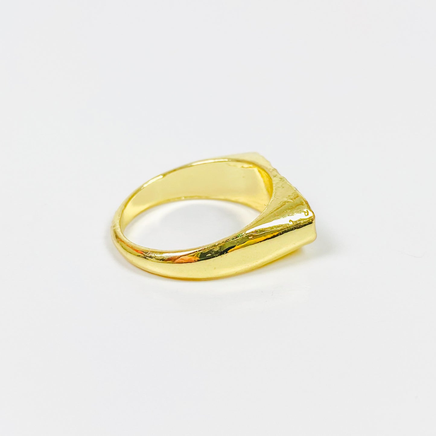 Vintage Signet Ring Gold Black