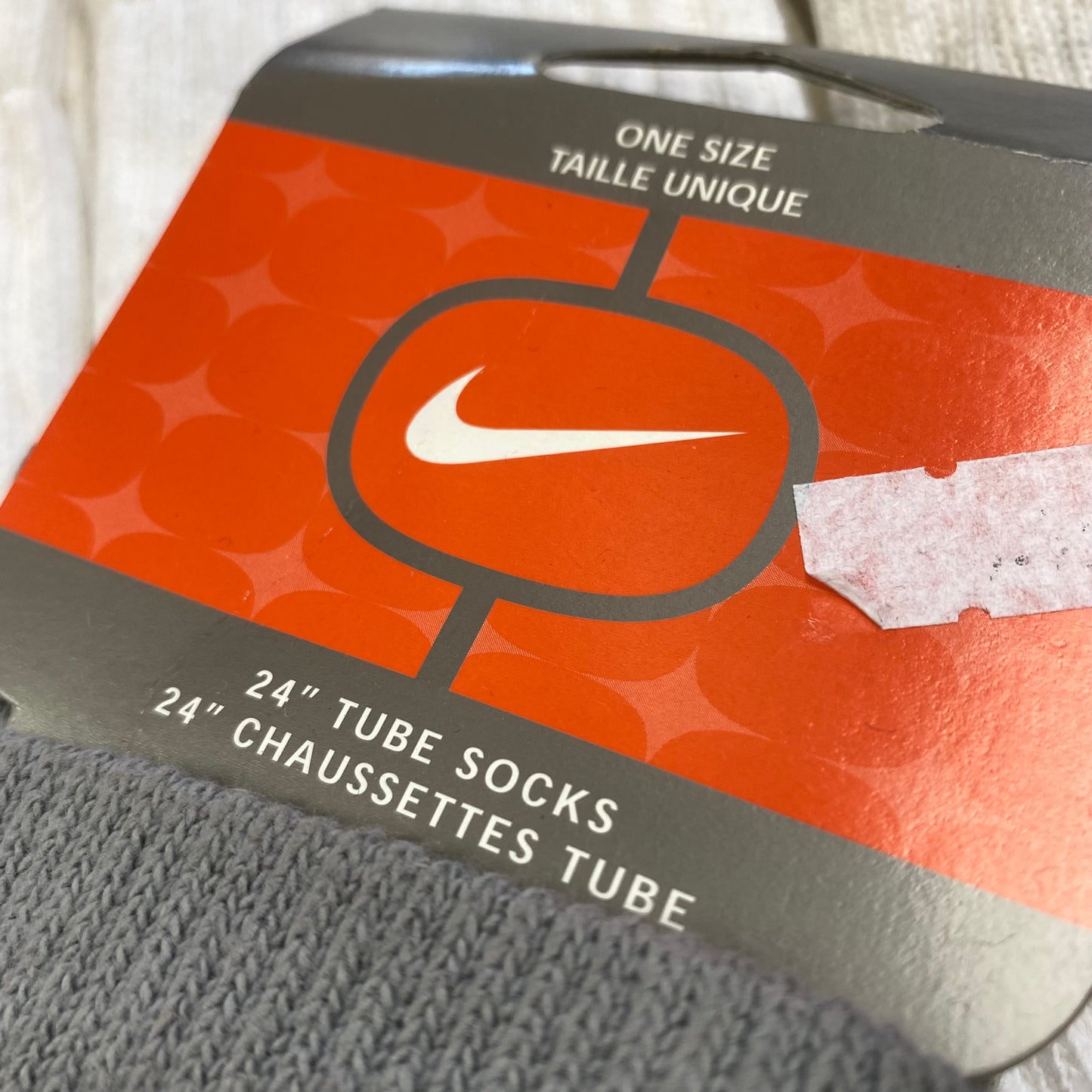 Vintage Nike Tube Socks Grey UK6 - 12