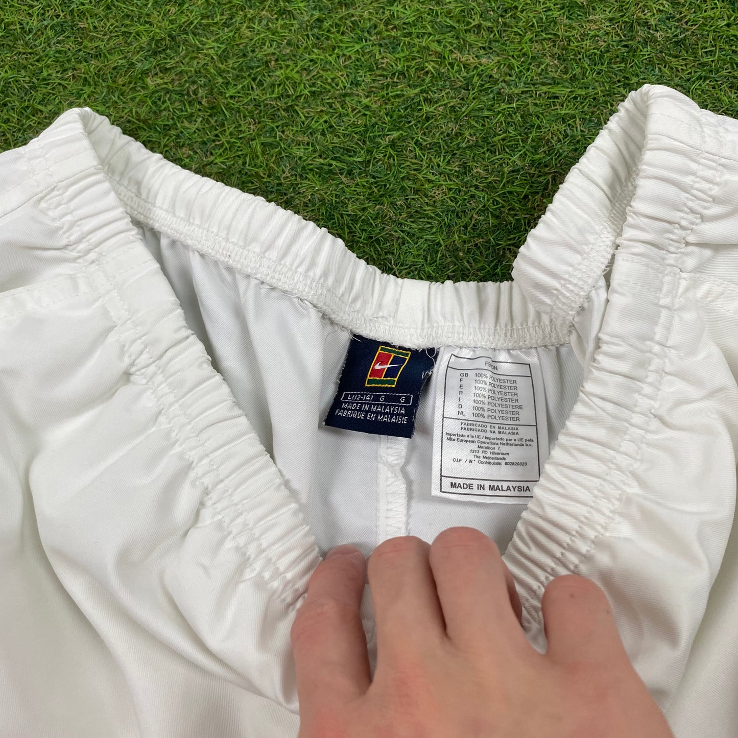 90s Nike Challenge Court Shorts White Large