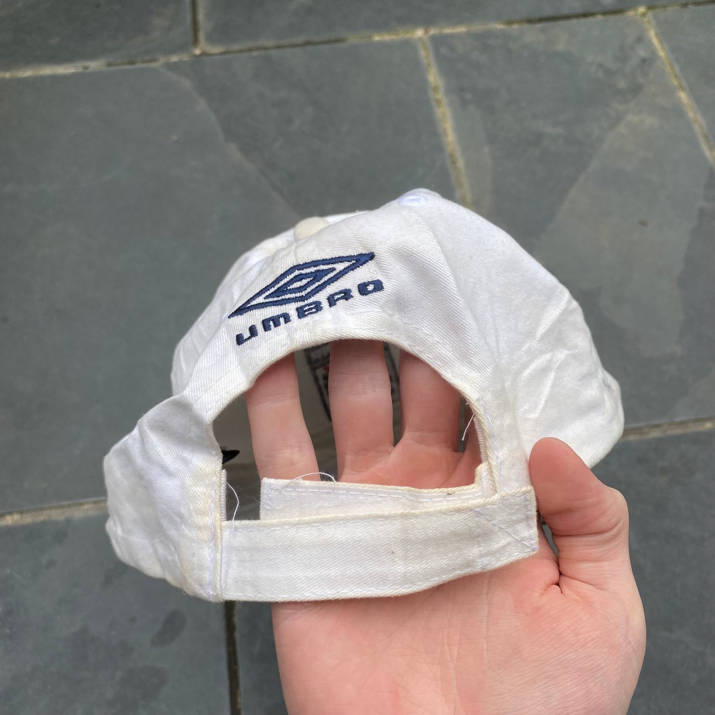Vintage Umbro England Hat Cap White