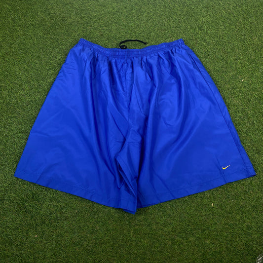 90s Nike Nylon Shorts Blue XL