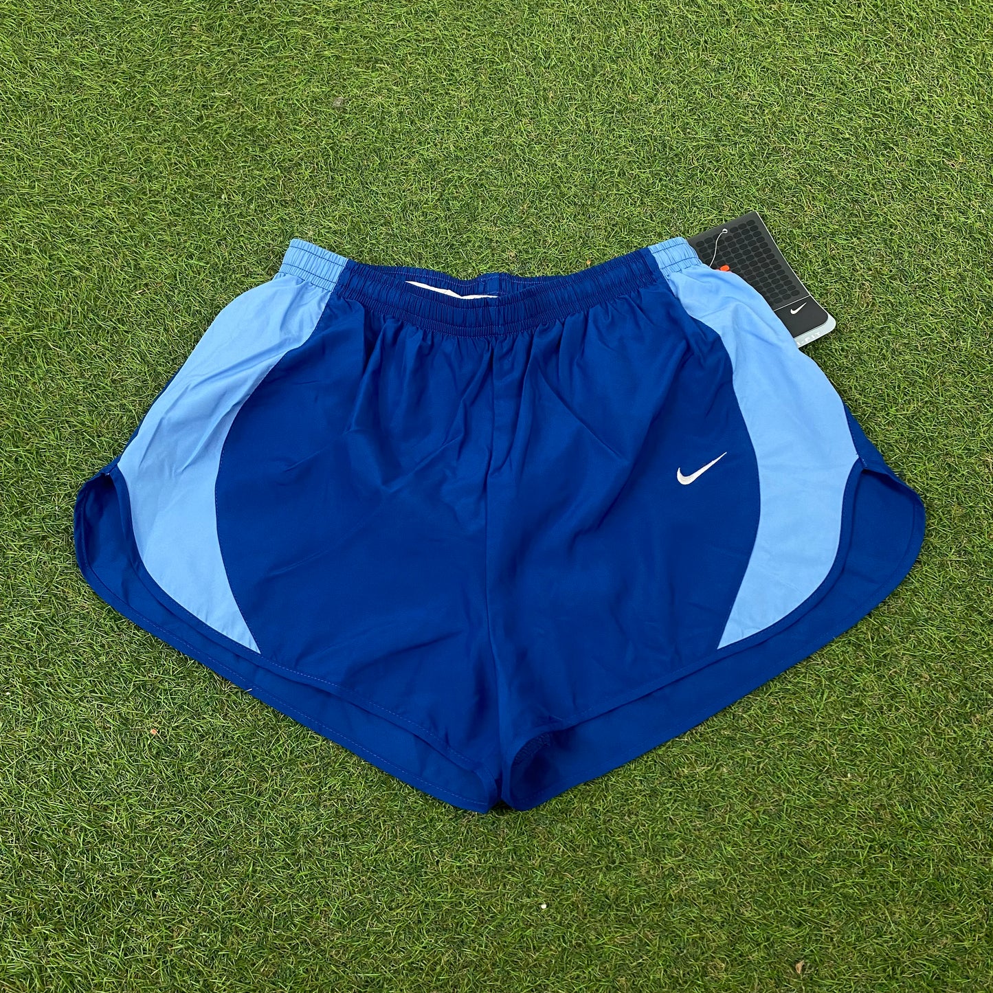 90s Nike Nylon Sprinter Shorts Blue Small