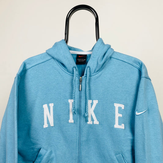 90s Nike Zip Hoodie Blue XL