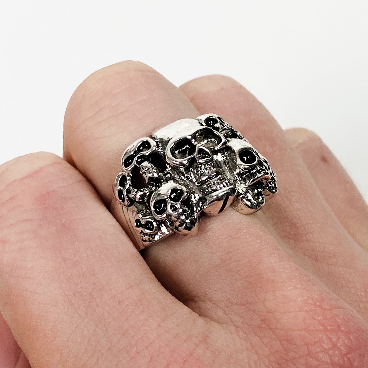 Vintage Skull Ring Silver