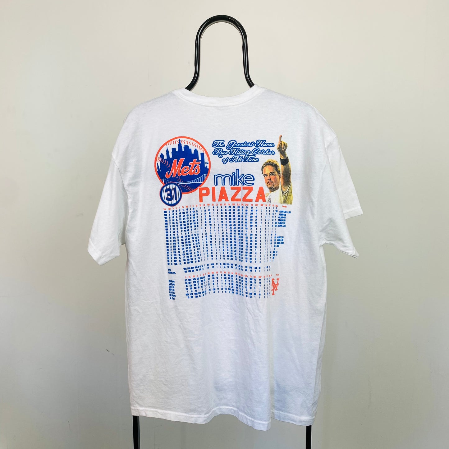 Retro 90s Mets MLB T-Shirt White XL