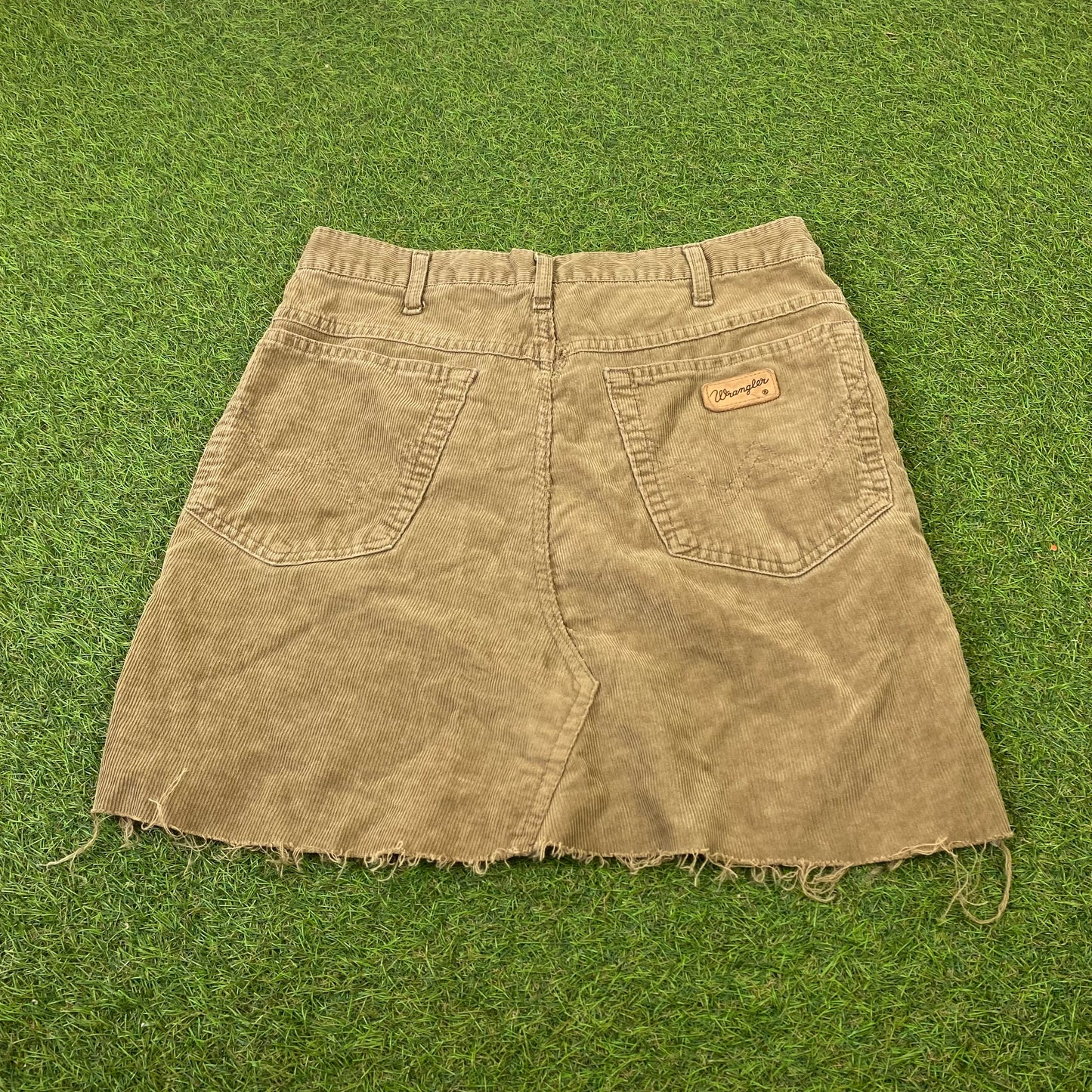 Retro Wrangler Cargo Skirt Brown Medium UK8/10