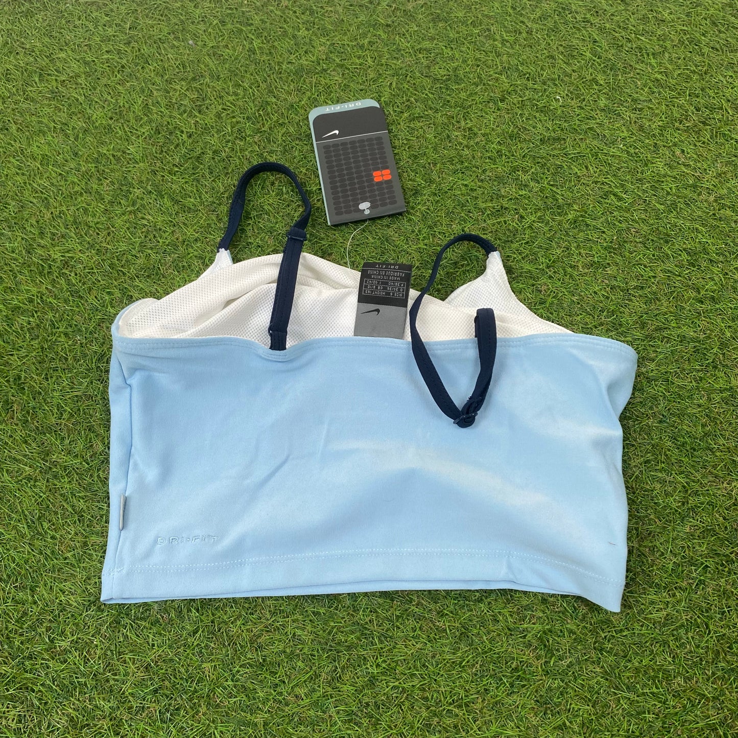 Nike Corset Crop Top Baby Blue Large