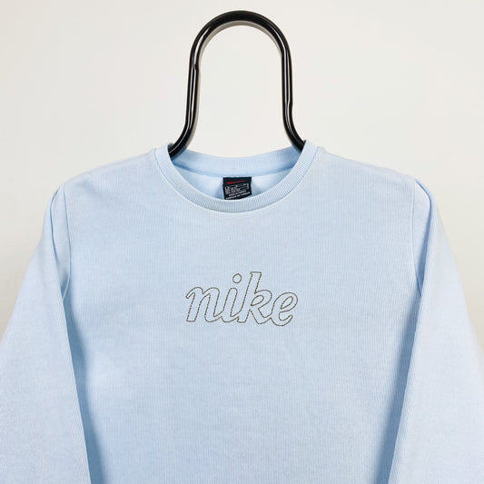 90s Nike Sweatshirt Baby Blue XS