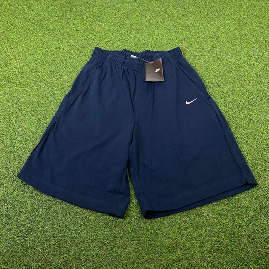90s Nike Cotton Shorts Blue XS