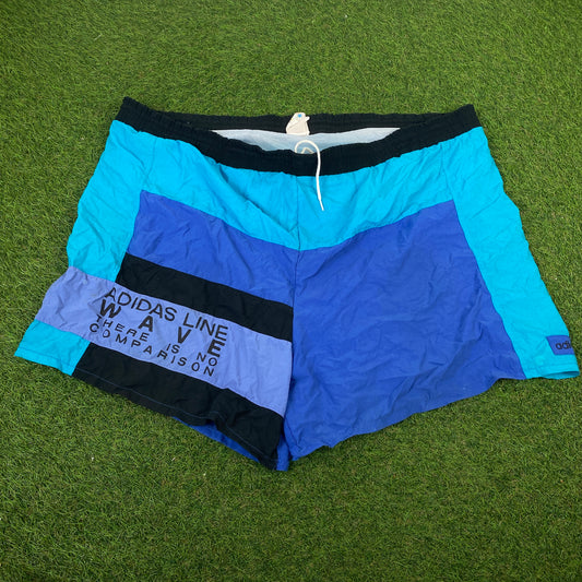 Retro Adidas Shorts Blue XXL
