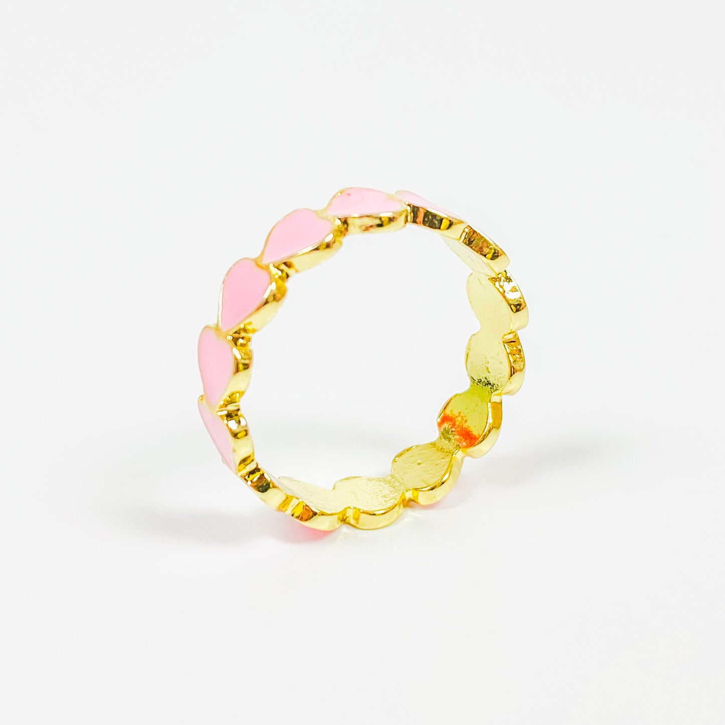 Vintage Heart Band Ring Gold