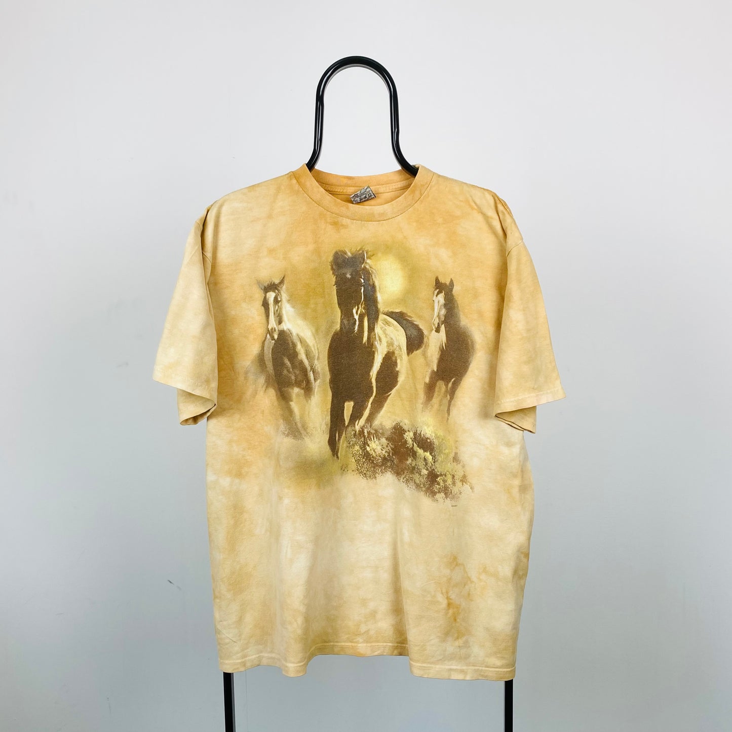 Retro 90s Horse T-Shirt Brown Large