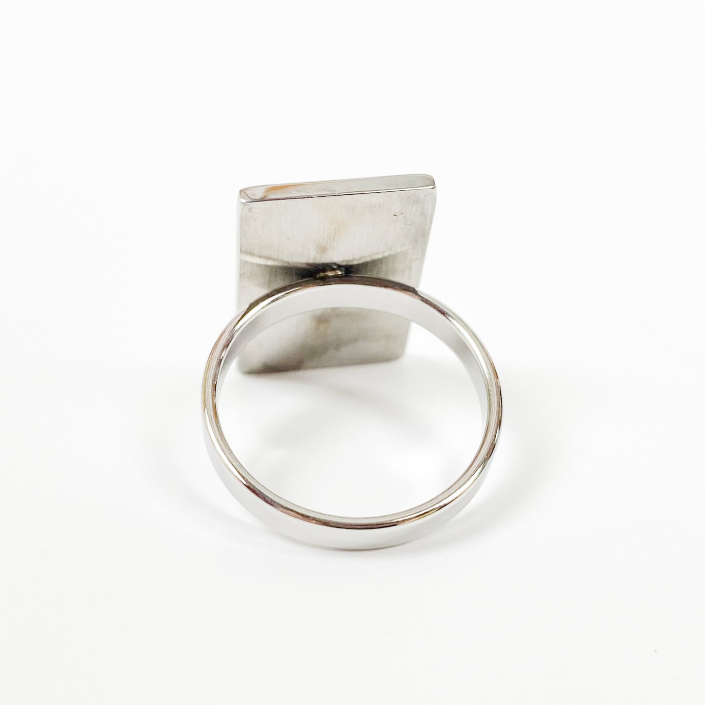 Vintage Wheel of Fortune Tarot Ring Silver