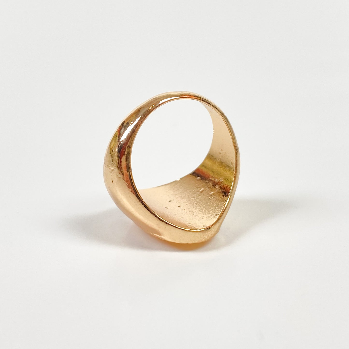 Vintage Snake Signet Ring Gold