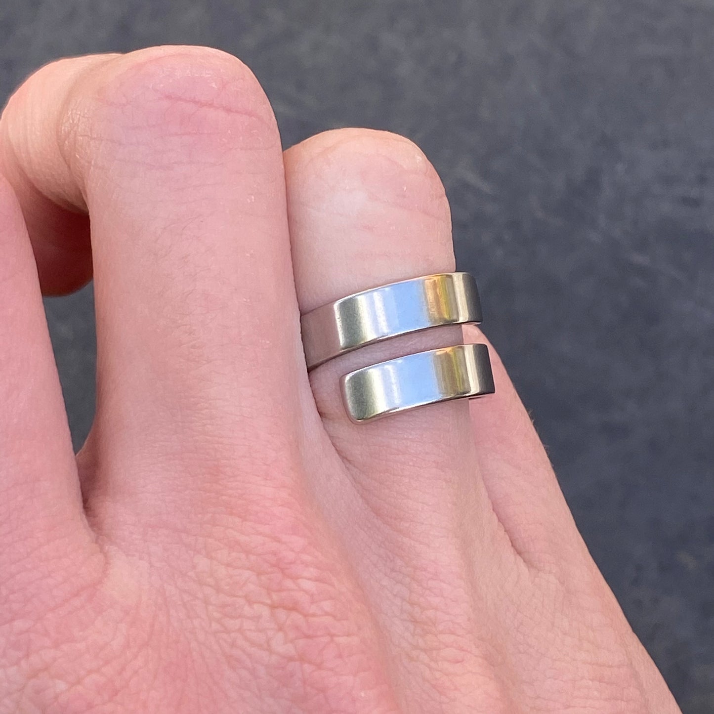 Vintage Style Circular Ring Silver