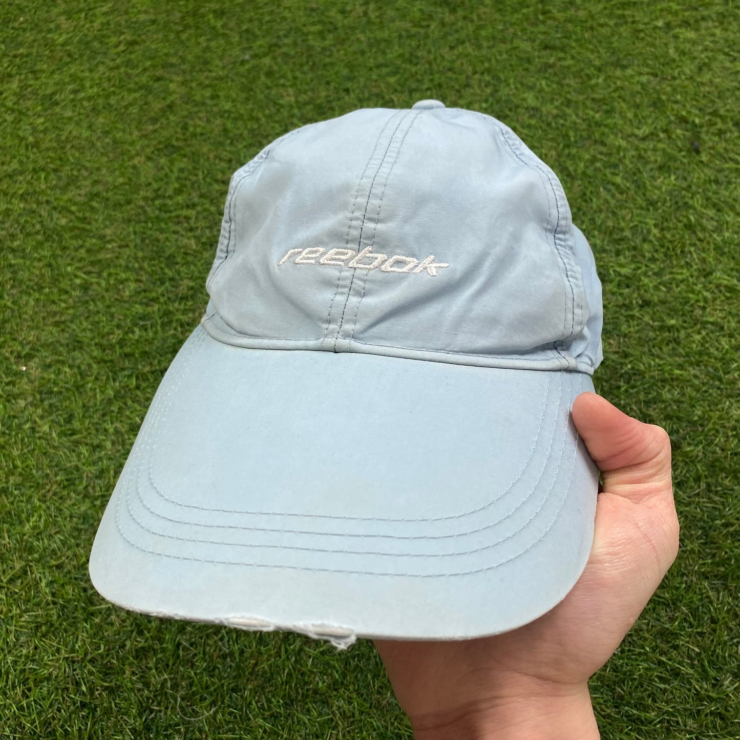 Vintage 00s Reebok Hat Baby Blue